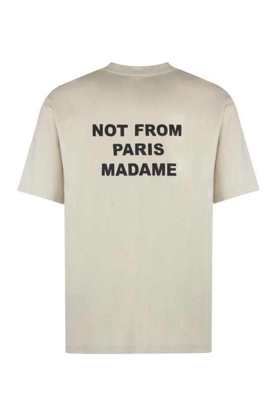  드롤드무슈 반팔 티셔츠 PERMTS203CO002 MT Beige - DROLE DE MONSIEUR