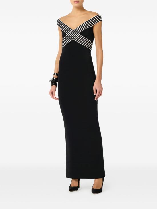 26SS 엘리자베타프랜치 미디 원피스 AM75S61E2 685 Black - ELISABETTA FRANCHI