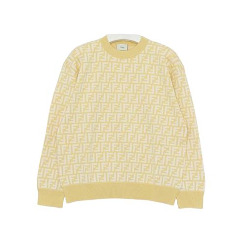 25SS [키즈] 펜디 캐시미어 니트 JUG186 AQUH F1R4R Yellow