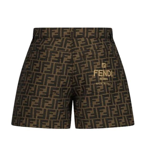 25SS [키즈] 펜디 쇼츠/버뮤다 JFF323 AQTK F15B6 Zucca - FENDI