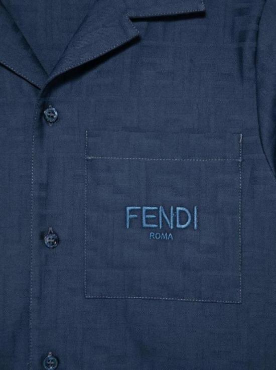 25SS [키즈] 펜디 셔츠 JMC188 AS64 F1I11 Yale - FENDI