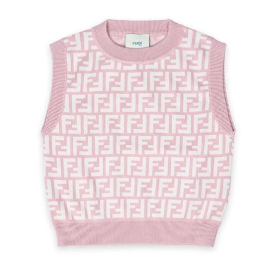 25SS [키즈] 펜디 트레이닝 상의 JFG200 AQUH F1R4T Pink