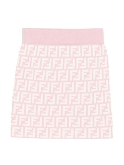 25SS [키즈] 펜디 스커트 JFG201 AQUH F1R4T Pink - FENDI