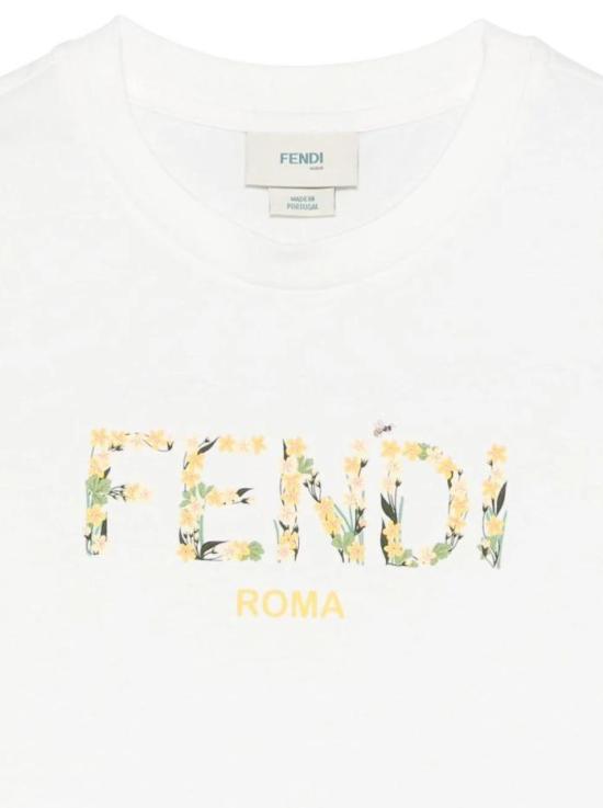 25SS [키즈] 펜디 티셔츠 JFI375 7AJ F1SP9 White - FENDI