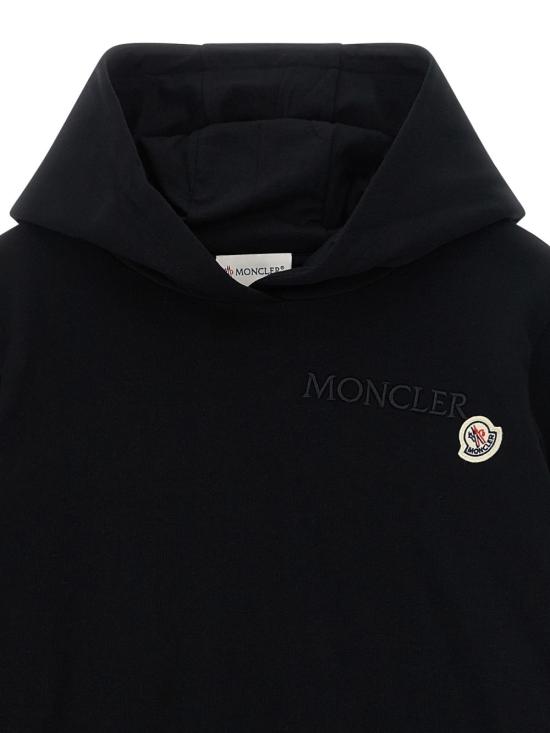 26SS [키즈] 몽클레어 니트/스웻셔츠 L19548G00011 89AKM999 Black - MONCLER