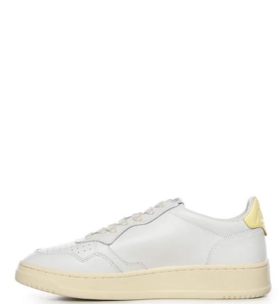 26SS 오트리 메달리스트 로우 레더 스니커즈 AULW LL09WHITE LEMON - AUTRY
