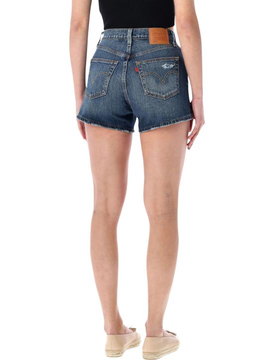 26SS 리바이스 숏팬츠 005DP 0006 HAPPY VIBES CURVE DARK BLUE - LEVI'S