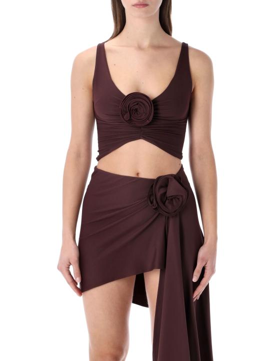 26SS 마그다뷰트림 민소매 티셔츠 604426 BODEAUX Bordeaux