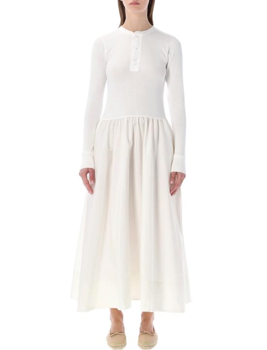 26SS 폴로 랄프로렌 미디 원피스 211A96347 001 NEVIS WHITE