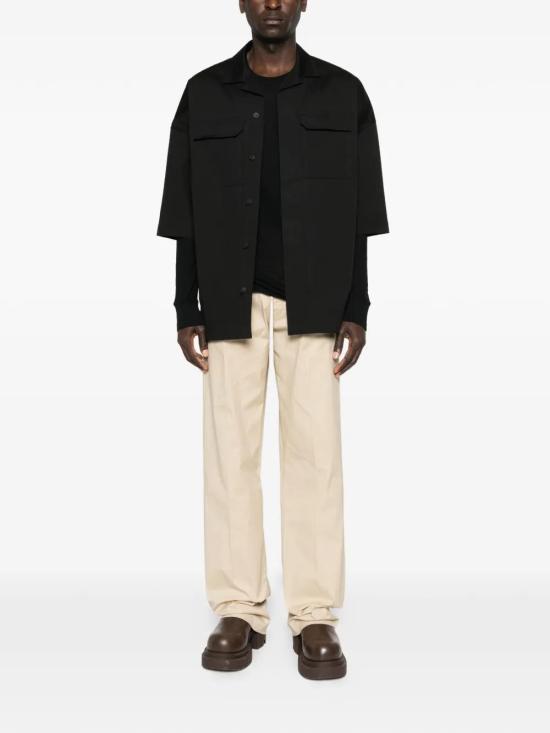 26SS 릭 오웬스 긴팔 셔츠 RU01F2298TE 9 BLACK - RICK OWENS