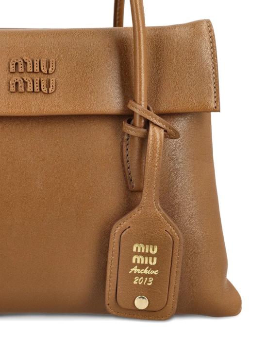 26SS 미우미우 솔리테어 레더 백 5BA302 2IFPF0039 Brown - MIU MIU