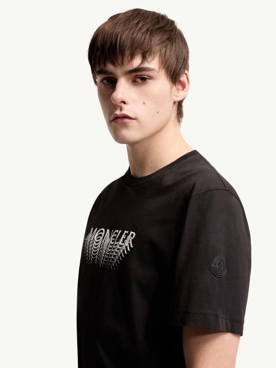 26SS 몽클레어 반팔 티셔츠 L10918C0002289AYW 999 Black - MONCLER