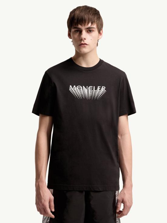 26SS 몽클레어 반팔 티셔츠 L10918C0002289AYW 999 Black - MONCLER