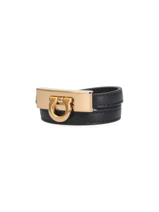 26SS 살바토레 페라가모 팔찌 776167 001 Black - SALVATORE FERRAGAMO