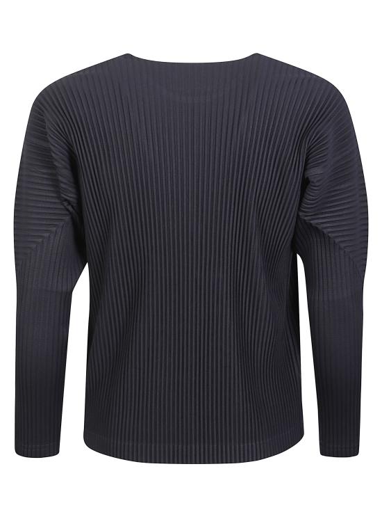  옴므 플리세 이세이 미야케 베이직 롱슬리브 티셔츠 HP59JK52175 NAVY DOM - HOMME PLISSE' ISSEY MIYAKE