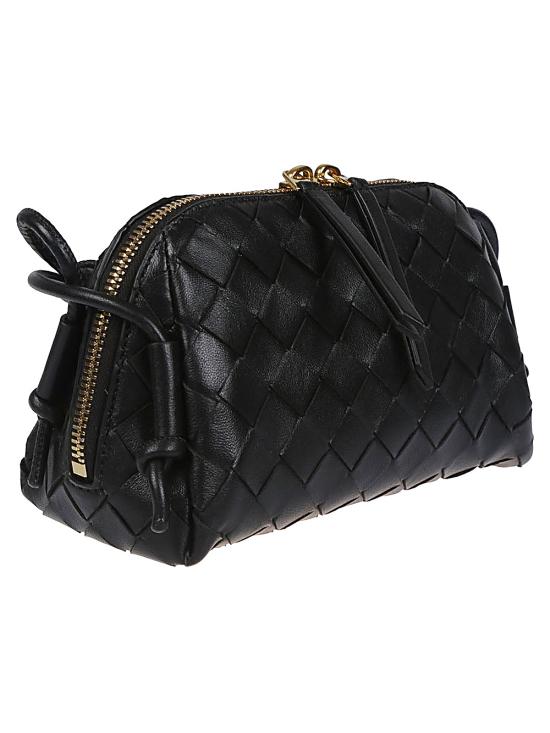 26SS 보테가베네타 인트레치아토 콘서트 파우치 794258 VCPP18425 Black - BOTTEGA VENETA