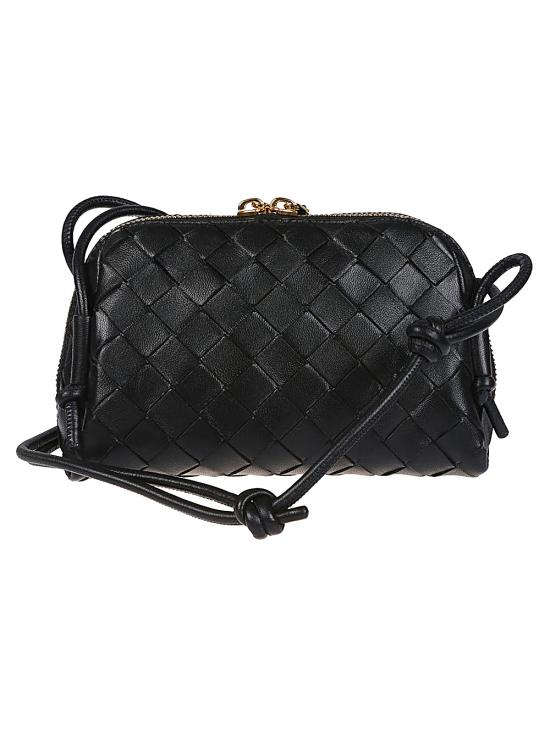 26SS 보테가베네타 인트레치아토 콘서트 파우치 794258 VCPP18425 Black - BOTTEGA VENETA