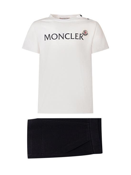 26SS [키즈] 몽클레어 캐주얼 세트 L19518M0000989AUM 002 BIANCO NERO