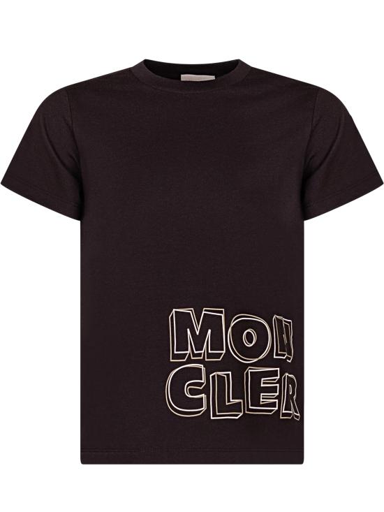 26SS [키즈] 몽클레어 티셔츠 L19548C0000689AFV 999 NERO