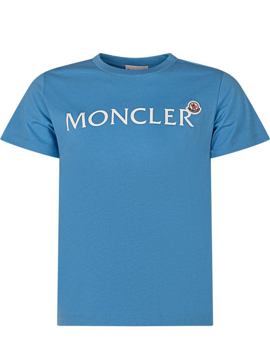 26SS [키즈] 몽클레어 티셔츠 L19548C0001089AFV 70G AZZURRO