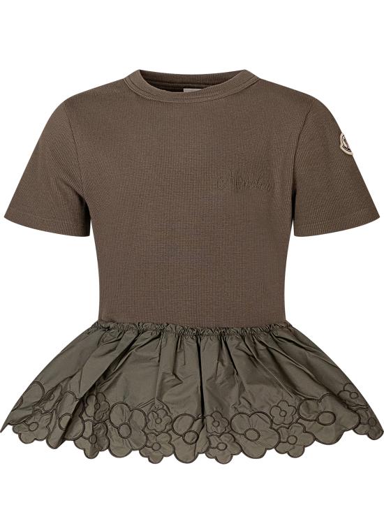 26SS [키즈] 몽클레어 티셔츠 L19548C0000889AHP 825 VERDE SCURO