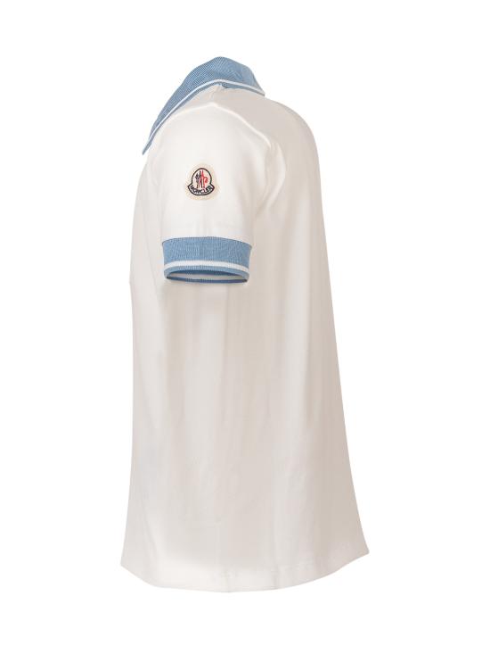 26SS [키즈] 몽클레어 폴로 셔츠 L19518A000018496F 034 BIANCO AZZURRO - MONCLER