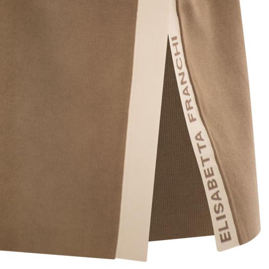 26SS 엘리자베타프랜치 민소매 티셔츠 TK72S61E2 CAMEL - ELISABETTA FRANCHI