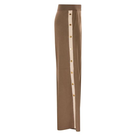 26SS 엘리자베타프랜치 스트레이트 팬츠 KP74S61E2 CAMEL BUTTER - ELISABETTA FRANCHI