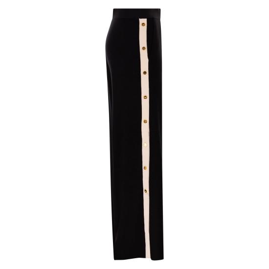 26SS 엘리자베타프랜치 스트레이트 팬츠 KP74S61E2 BLACK BUTTER - ELISABETTA FRANCHI