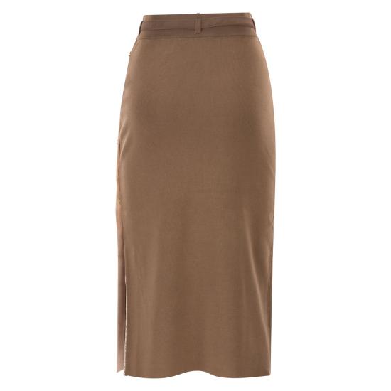 26SS 엘리자베타프랜치 미디 스커트 GK27S61E2 CAMEL - ELISABETTA FRANCHI