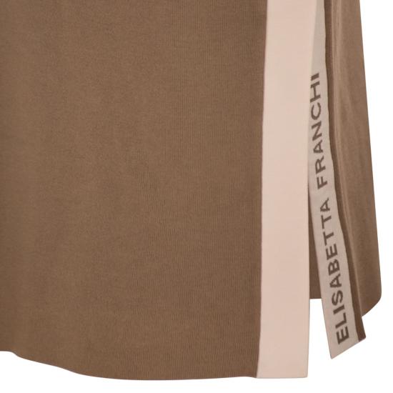 26SS 엘리자베타프랜치 미디 스커트 GK27S61E2 CAMEL - ELISABETTA FRANCHI