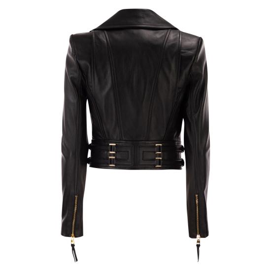 26SS 엘리자베타프랜치 가죽 자켓 GD57Z61E2 BLACK - ELISABETTA FRANCHI