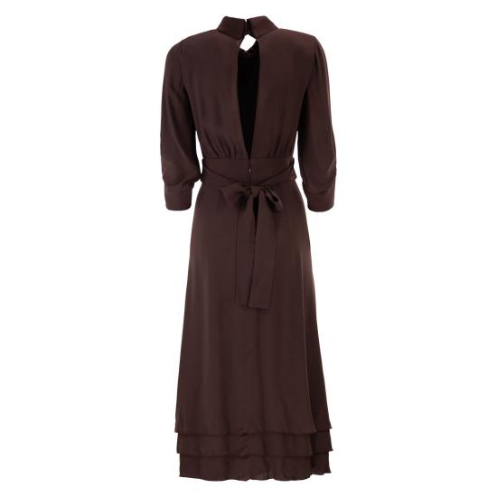 26SS 엘리자베타프랜치 미디 원피스 AB92361E2 BROWN - ELISABETTA FRANCHI