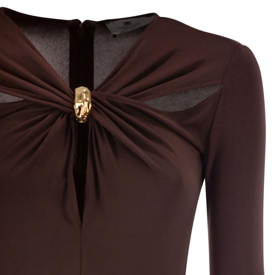 26SS 엘리자베타프랜치 미디 원피스 AB88561E2 BROWN - ELISABETTA FRANCHI