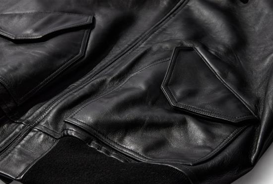 26SS 아프레쎄 가죽 자켓 가죽 CWU-45 비행 재킷 26SAP-01-03 블랙 - A.PRESSE