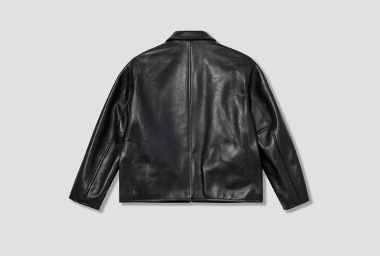 26SS 아프레쎄 가죽 자켓 가죽 스포츠 재킷 26SAP-01-01 블랙 - A.PRESSE