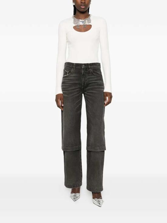 26SS 디 아티코 데님 팬츠 260WCP00294CCC129WS BLACK WHITE - THE ATTICO