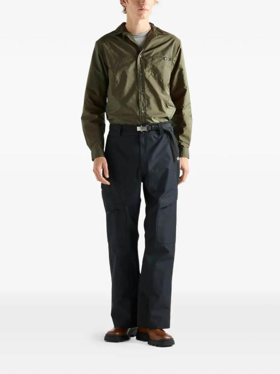 26SS 프라다 긴팔 셔츠 SC834 1WQ9 S OOO F0161 MILITARY GREEN DOM - PRADA