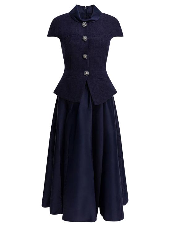 26SS 셀프 포트레이트 롱 원피스 RS26161MNNAVY