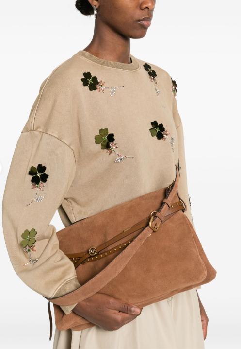 26SS 핑코 토트백 105903A0F6 L17Q Marrone leone antique gold - PINKO