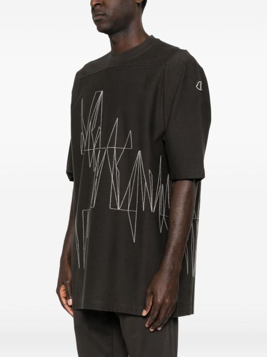 26SS 릭오웬스 몽클레어 반팔 티셔츠 MU01F8C0489B7R 256 Dark dust - RICK OWENS MONCLER