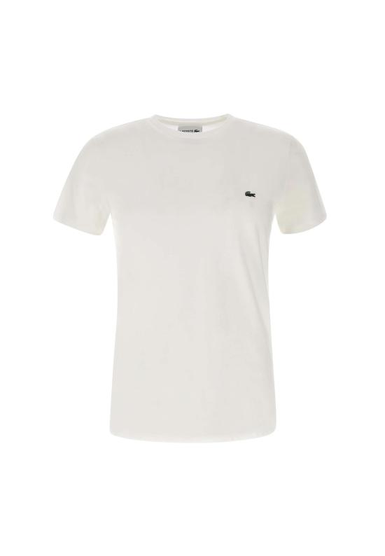 26SS 라코스테 피마 코튼 저지 크루넥 티셔츠 TH6709 001 WHITE