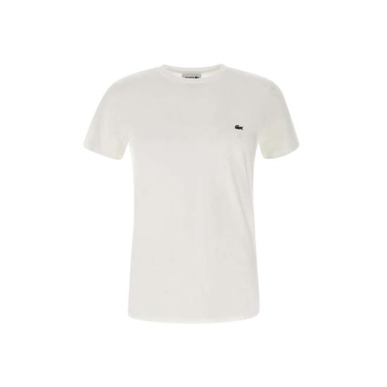 26SS 라코스테 피마 코튼 저지 크루넥 티셔츠 TH6709 001 WHITE - LACOSTE