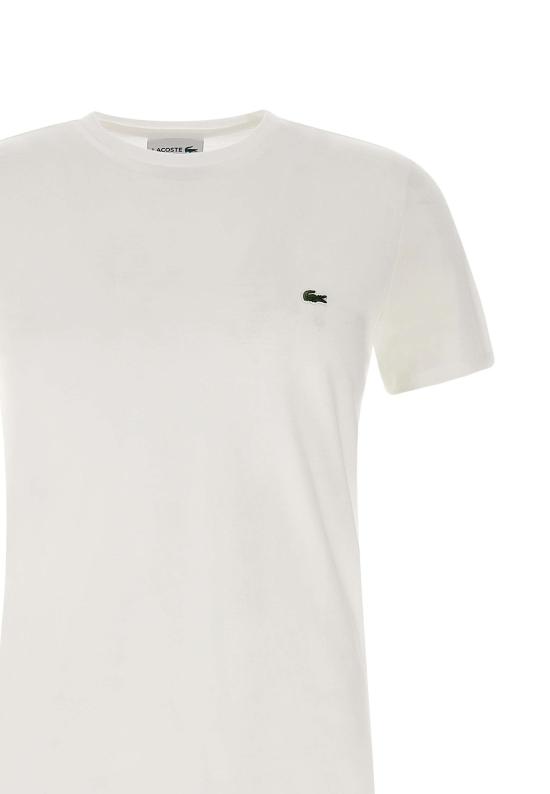 26SS 라코스테 피마 코튼 저지 크루넥 티셔츠 TH6709 001 WHITE - LACOSTE