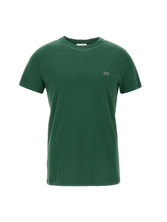 26SS 라코스테 피마 코튼 저지 크루넥 티셔츠 TH6709 132 GREEN - LACOSTE