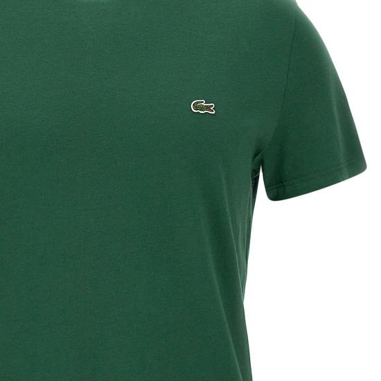 26SS 라코스테 피마 코튼 저지 크루넥 티셔츠 TH6709 132 GREEN - LACOSTE