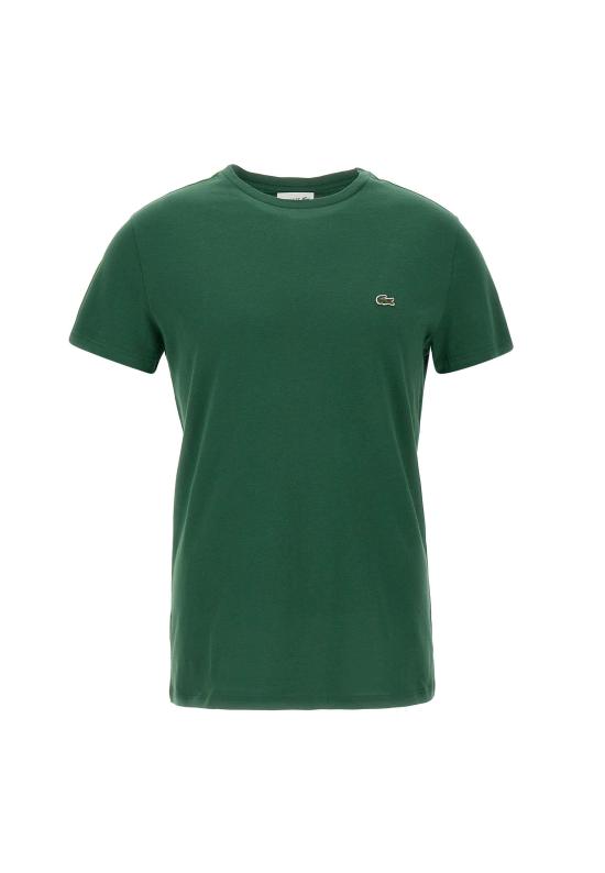 26SS 라코스테 피마 코튼 저지 크루넥 티셔츠 TH6709 132 GREEN