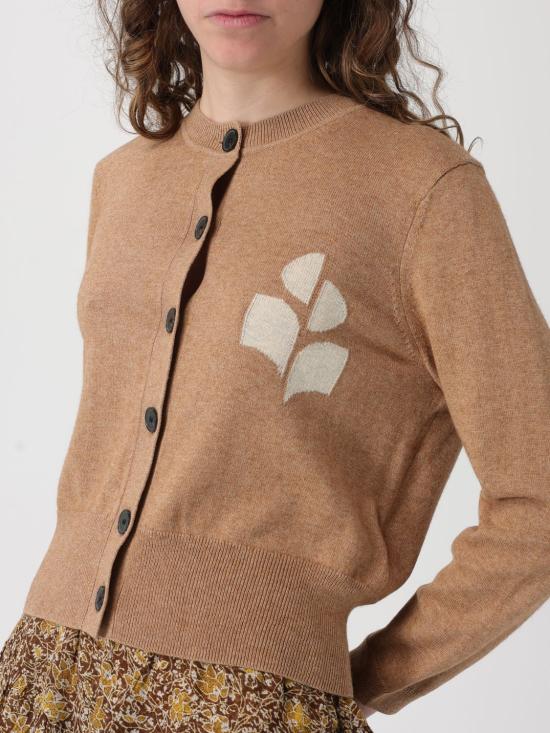 26SS 이자벨마랑에뚜왈 뉴턴 코튼 가디건 CA0040FAA1X05E 50CM Camel - ISABEL MARANT ETOILE