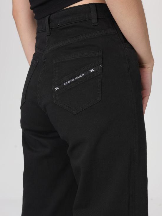 26SS 엘리자베타프랜치 데님 팬츠 PJ23N61E2 110 Black - ELISABETTA FRANCHI