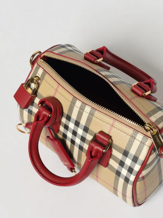 26SS 버버리 미니 체크 볼링백 8116280 Beige - BURBERRY